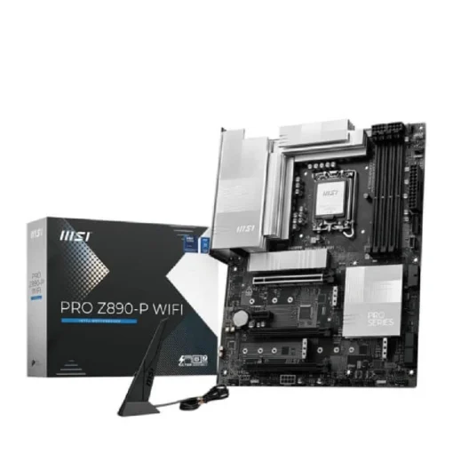 MSI PRO Z890-P WiFi Motherboard - ATX | Intel Ultra Core (Series 2) | LGA 1851 | DDR5 | PCIe 5.0 x16 | M.2 Gen5 | 5G LAN | Wi-Fi 7