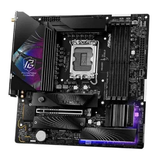 ASRock Phantom Gaming Z890M Riptide WiFi Micro ATX Motherboard, Dual-channel DDR5,up to 256GB, 9466MHz+ (OC) - Image 3