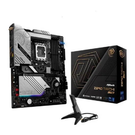 ASRock Z890 Taichi Lite ATX Motherboard – LGA 1851, Intel Core Ultra Support, DDR5 9200MHz, 256GB, PCIe 5.0, Wi-Fi 7, Thunderbolt