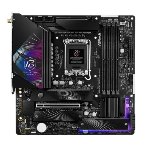 ASRock Phantom Gaming Z890M Riptide WiFi Micro ATX Motherboard, Dual-channel DDR5,up to 256GB, 9466MHz+ (OC) - Image 4