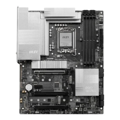 MSI PRO Z890-P WiFi Motherboard - ATX | Intel Ultra Core (Series 2) | LGA 1851 | DDR5 | PCIe 5.0 x16 | M.2 Gen5 | 5G LAN | Wi-Fi 7 - Image 3