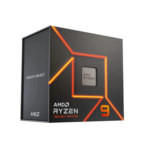 AMD Ryzen 9 7900X Desktop Processor 12 Cores, 24 Threads, 76MB Cache, 4.7GHz Base Clock, Up to 5.6GHz Max Boost, Socket AM5, 600 Series Chipset