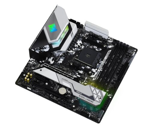 ASRock B550M Steel Legend Micro ATX Motherboard, Socket AM4, DDR4, 3rd Gen AMD Ryzen - Image 3