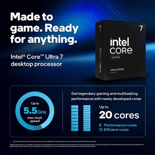 Intel Core Ultra 7 265KF Processor (30MB Cache, up to 5.50 GHz) – Dedicated Graphics Required - Image 3