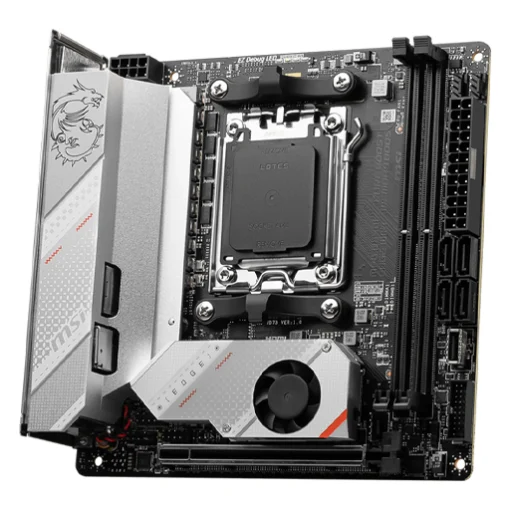 MSI MPG B650I EDGE WIFI Gaming Motherboard | Mini-ITX | AM5 | DDR5 6400+MHz (OC) | PCIe 4.0 | Dual M.2 | USB 3.2 Gen 2 | Wi-Fi 6E | HDMI | SATA 6Gb/s | Ryzen 7000 Series Support - Image 4